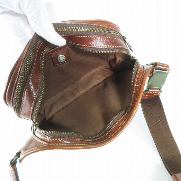 実際に弊社で買取させて頂いたaniary/アニアリ レザーボディバッグ/ウエストバッグの画像 4枚目