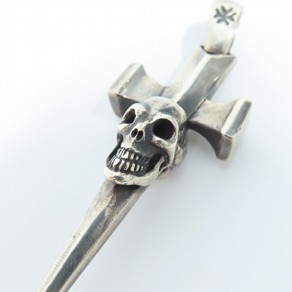 実際に弊社で買取させて頂いた【ギャラ付】Gabor/ガボール ギウサ シングルスカルダガー スクエアボトムペンダント/SKULL DAGGER SQUARE BOTTOM の画像 4枚目