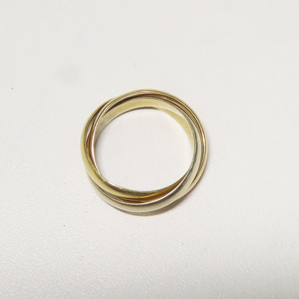 実際に弊社で買取させて頂いたCartier/カルティエ トリニティ リング/指輪 750/K18PG/YG/WG 49/12-13号の画像 4枚目