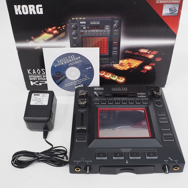 実際に弊社で買取させて頂いたKORG/コルグ KAOSS PAD KP3 カオスパッド DJ用エフェクター/サンプラー【簡易動作確認済】