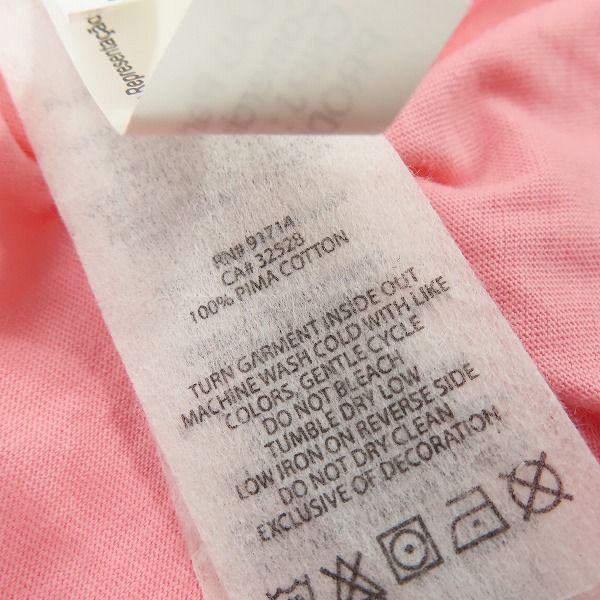 実際に弊社で買取させて頂いた【未使用】ARMANI EXCHANGE/アルマーニエクスチェンジ  半袖 Tシャツ ピンク/XLの画像 3枚目