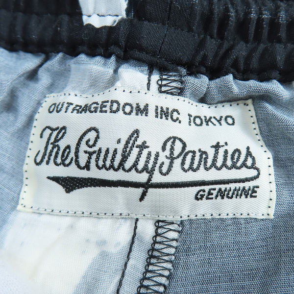 実際に弊社で買取させて頂いたWACKO MARIA/ワコマリア GUILTY PARTIES ロカビリー  レーヨン ショートパンツ Ｍの画像 2枚目