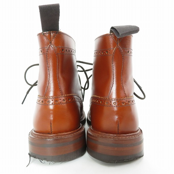 実際に弊社で買取させて頂いたTricker's/トリッカーズ MOLTON/モールトン カントリーブーツ ウイングチップ M2508/6.5の画像 1枚目