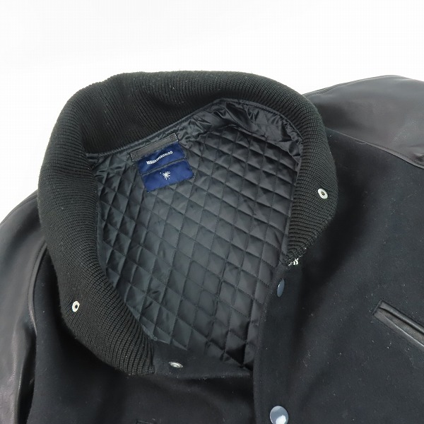 実際に弊社で買取させて頂いたMIHARAYASUHIRO/ミハラヤスヒロ 袖レザー スタジャン 41161284/48の画像 4枚目