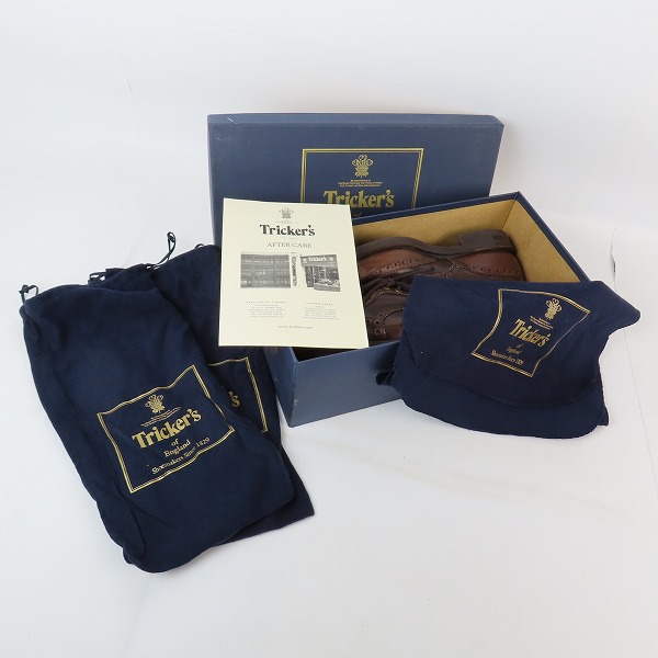 実際に弊社で買取させて頂いたTricker's/トリッカーズ ユニオンワークス別注 M6973 ウイングチップ/カントリーシューズ 7の画像 9枚目