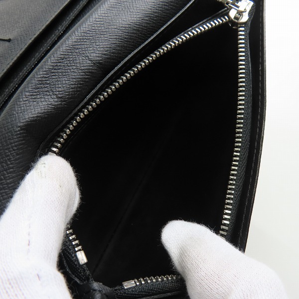 実際に弊社で買取させて頂いたLOUIS VUITTON/ルイヴィトン ポルトフォイユ ブラザ ダミエ グラフィット 二つ折り 長財布 N62665の画像 4枚目