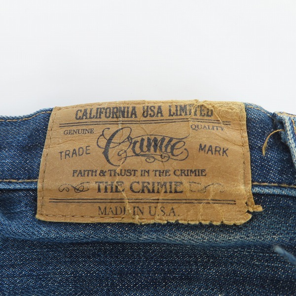 実際に弊社で買取させて頂いたTHE CRIMIE/クライミー デニムパンツ インディゴ/32の画像 2枚目