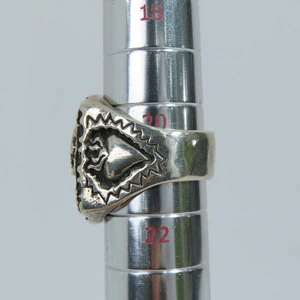 実際に弊社で買取させて頂いた【ギャラ付】CRAZY PIG/クレイジーピッグ カラベラメキシカンスカル リング/CALAVERA MEXICAN SKULL 21号の画像 8枚目