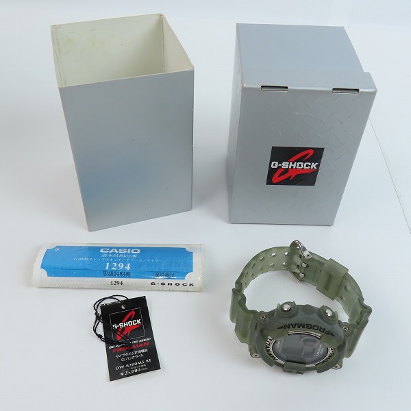 実際に弊社で買取させて頂いたG-SHOCK/Gショック FROGMAN/フロッグマン MEN IN SMOKE/メンインスモーク DW-8200MS-8T【動作未確認】の画像 6枚目