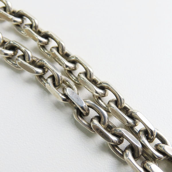 実際に弊社で買取させて頂いた【ギャラ付】BWL/ビルウォールレザー グッドラックスカルカスタム w/ゴールドサダー スクエアチェーンブレスレットの画像 3枚目