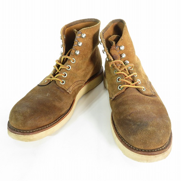 実際に弊社で買取させて頂いたRED WING/レッドウィング ラウンドトゥ ブーツ ブラウン 8181/8.5D