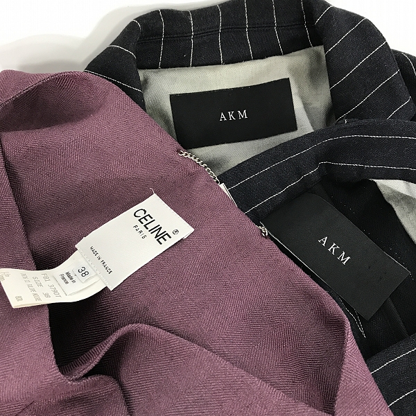 実際に弊社で買取させて頂いた【おまとめ】AKM/エーケーエム CELINE/セリーヌ メンズ/レディース テーラードジャケット/パンツ 等の画像 1枚目