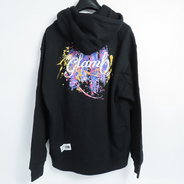 実際に弊社で買取させて頂いた【未使用】glamb/グラム 24SS Splash Logo Hoodie/スプラッシュロゴフーディGB0223/CS02/Mの画像 1枚目