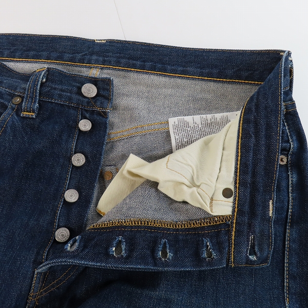 実際に弊社で買取させて頂いたLEVI'S/リーバイス 1947モデル 501XX ビッグE デニムパンツ 復刻 47501-0117 W34 L36の画像 4枚目