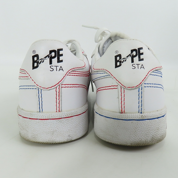 実際に弊社で買取させて頂いたA BATHING APE×Reebok/アベイシング エイプ×リーボック CLASSIC CLUB C 85/クラブ ホワイト Q47367/26.0の画像 1枚目