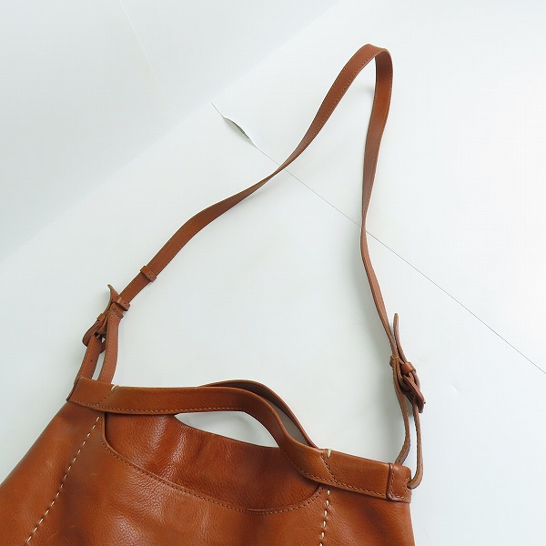 実際に弊社で買取させて頂いたgenten/ゲンテン レザー ショルダーバッグの画像 2枚目