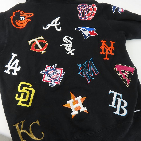 実際に弊社で買取させて頂いたF.C.Real Bristol/エフシーレアルブリストル 21AW MLB TOUR ALL TEAM SWEAT HOODIE FCRB-212018/Sの画像 7枚目