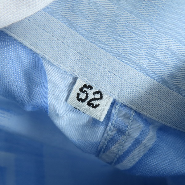 実際に弊社で買取させて頂いたGIANNI VERSACE/ジャンニヴェルサーチ 総柄長袖シャツ/ライトブルー系/52の画像 5枚目