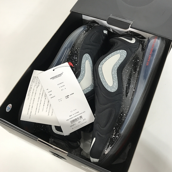 実際に弊社で買取させて頂いたUNDERCOVER×NIKE/アンダーカバー×ナイキ AIR MAX 720/エアマックス CN2408-001/27.0の画像 7枚目
