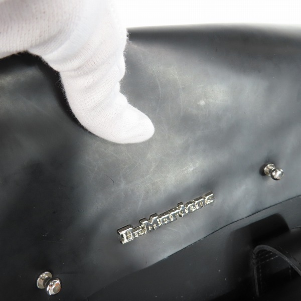 実際に弊社で買取させて頂いたDr.Martens/ドクターマーチン レザー SMALL BACK PACK ミニリュック/バックパック ブラック AC989003の画像 7枚目