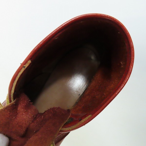 実際に弊社で買取させて頂いたRED WING/レッドウィング プレーントゥ アイリッシュセッター ブーツ/ワークブーツ 半円犬タグ/8Dの画像 4枚目