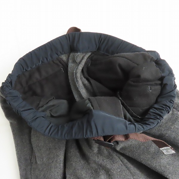 実際に弊社で買取させて頂いたkolor/カラー BEACON ウールカシミア昆 スラックス ベルト付き パンツ 17WBM-P14146S/1の画像 2枚目