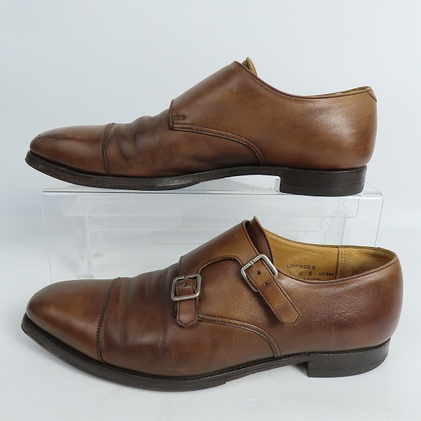 実際に弊社で買取させて頂いたCROCKETT&JONES/クロケット&ジョーンズ LOWNDES/ロウンズ ダブルモンクストラップ シューズ/革靴 5170 /8の画像 3枚目