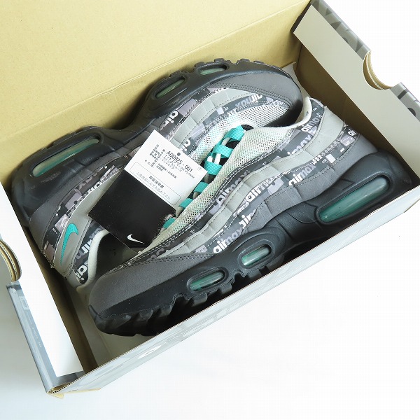 実際に弊社で買取させて頂いたNIKE×atmos/ナイキ×アトモス AIR MAX 95 PRNT/エアマックス95 WE LOVE NIKE AQ0925-001/28の画像 7枚目