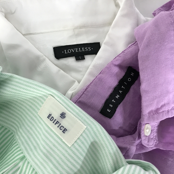 実際に弊社で買取させて頂いた【おまとめ】EDIFICE/エディフィス ESTNATION/エストネーション 他 ボタンシャツ の画像 1枚目
