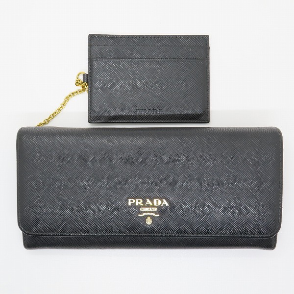 実際に弊社で買取させて頂いたPRADA/プラダ SAFFIANO METAL/サフィアーノ 二つ折り 長財布 パスケース付き 1MH132