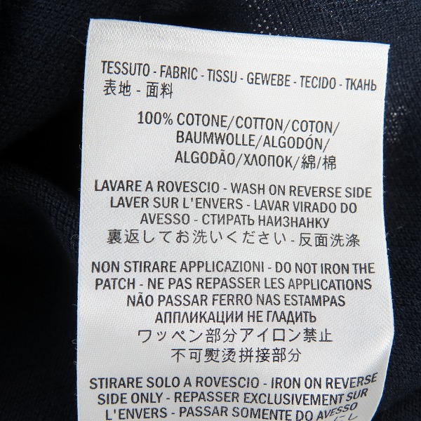 実際に弊社で買取させて頂いたGUCCI/グッチ エンブレム ワッペン付きコットン 半袖 ポロシャツ 376233 X3C02/XSの画像 4枚目