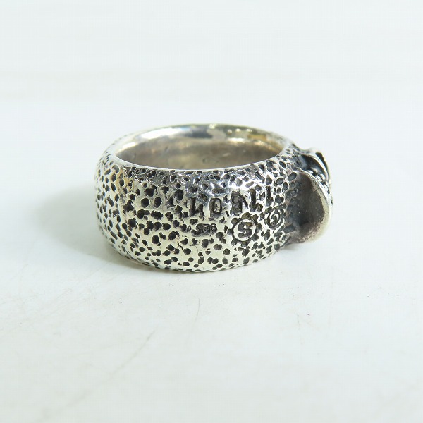 実際に弊社で買取させて頂いた【ギャラ付き】STARLINGEAR/スターリンギア フレーム スカル バンド リング SGR027/14-15号の画像 3枚目