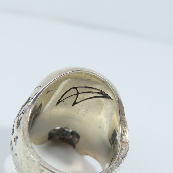 実際に弊社で買取させて頂いたCRAZY PIG/クレイジーピッグ  ペストスカルリング/Plague Skull Ring 19号の画像 6枚目