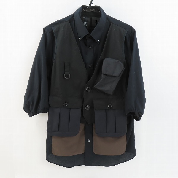 実際に弊社で買取させて頂いたMofM/マンオブムーズ mountain stream デザインシャツ 七分丈 フィッシングシャツ 3