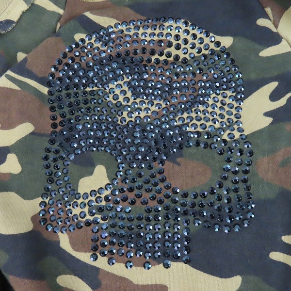 実際に弊社で買取させて頂いたHYDROGEN/ハイドロゲン カモフラ柄 バックスカル フルジップパーカー/Mの画像 3枚目