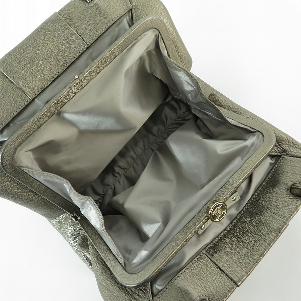 実際に弊社で買取させて頂いたCELINE/セリーヌ がま口 ハンドバッグ/トートの画像 5枚目