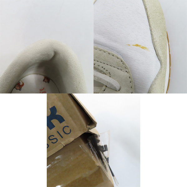 実際に弊社で買取させて頂いたReebok×MAISON KITSUNE/リーボック×メゾンキツネ スエード スニーカー V69742/28の画像 6枚目