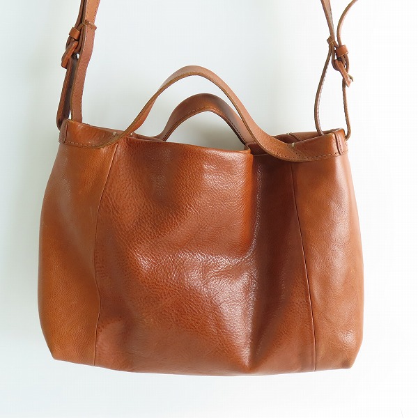 実際に弊社で買取させて頂いたgenten/ゲンテン レザー ショルダーバッグの画像 1枚目