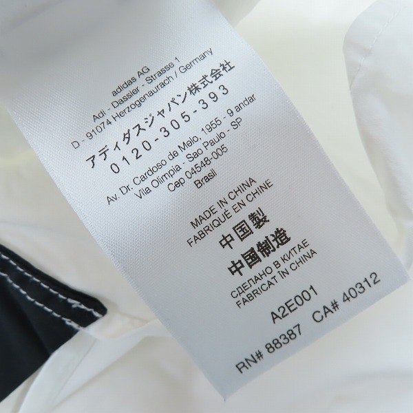 実際に弊社で買取させて頂いたY-3/ワイスリー ヨウジヤマモト×アディダス 20SS M SWM WOVEN POLO ハーフジップシャツ FN5714 Mの画像 4枚目