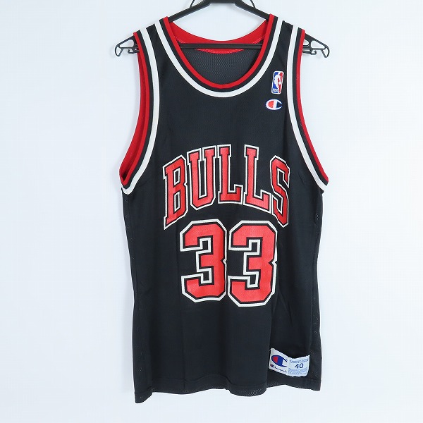 実際に弊社で買取させて頂いたChampion/チャンピオン Chicago Bulls/シカゴブルズ PIPPEN ピッペン #33 ユニフォーム/ゲームシャツ /40