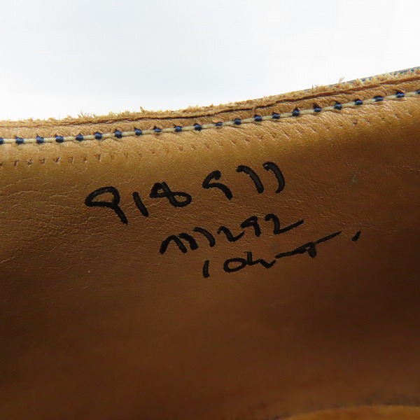 実際に弊社で買取させて頂いたTricker's/トリッカーズ KESWICK/ケズウィック ウィングチップ レザーシューズ/革靴 M7292/10の画像 5枚目