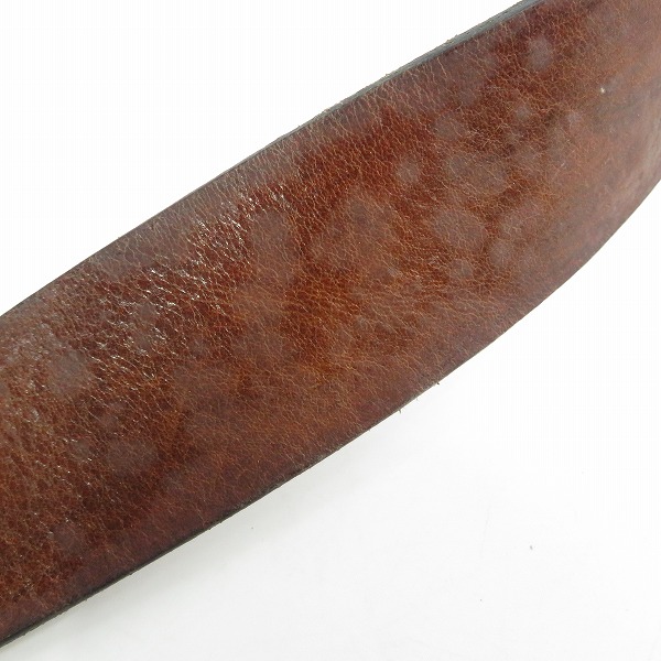 実際に弊社で買取させて頂いたARMANI JEANS/アルマーニジーンズ ロゴバックル レザーベルト 92の画像 6枚目