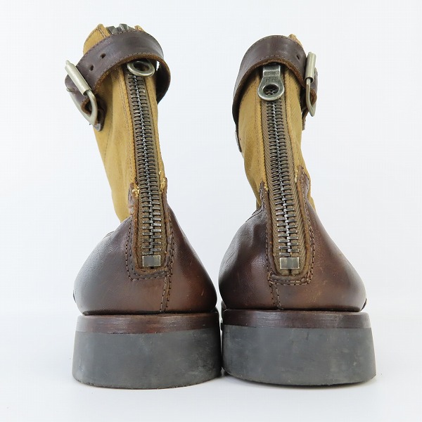 実際に弊社で買取させて頂いたTRIUMPH×Paul Smith/トライアンフ×ポールスミス バックジップ ワークブーツ/8の画像 1枚目
