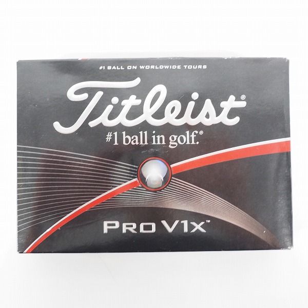 実際に弊社で買取させて頂いた【未使用/オウンネーム】Titleist/タイトリスト PRO V1x ゴルフボール ホワイト 1ダースの画像 2枚目