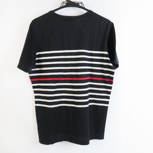 実際に弊社で買取させて頂いたmastermind JAPAN/マスターマインド バックスカル/袖ロゴ ボーダー柄半袖Tシャツ MD2-TS76-C/Lの画像 1枚目