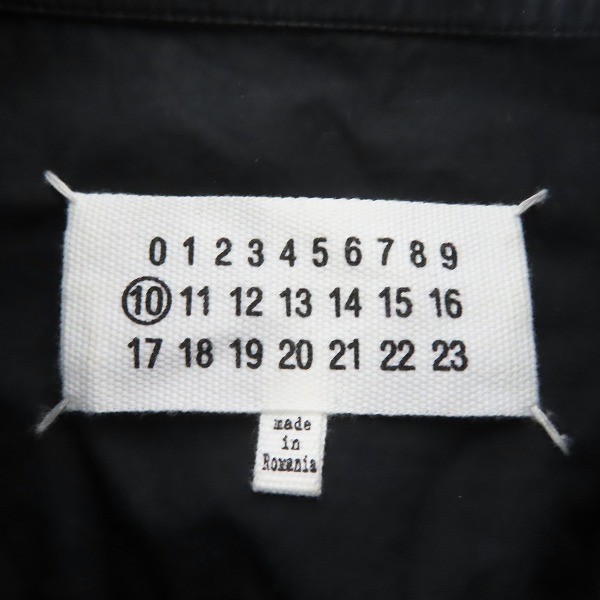 実際に弊社で買取させて頂いたMaison Martin Margiela 10/メゾンマルタンマルジェラ ガーメントダイコットンポプリンスリム 長袖 シャツ S50DL0393/38の画像 2枚目