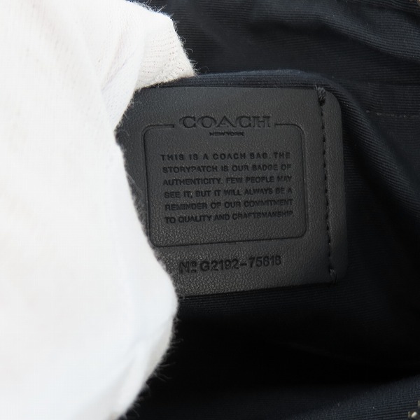 実際に弊社で買取させて頂いたCOACH/コーチ  ロゴ ショルダーバッグ ホース アンド キャリッジ 2WAY ポーチ ネイビーG2192-75818の画像 6枚目
