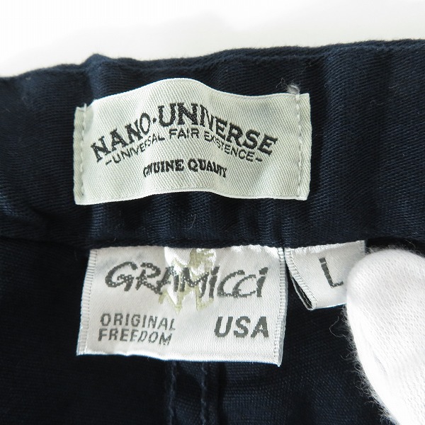 実際に弊社で買取させて頂いたGRAMICCI/グラミチ NANO UNIVERSE別注 ナローパンツ コットン GMP-13S113 Lの画像 2枚目