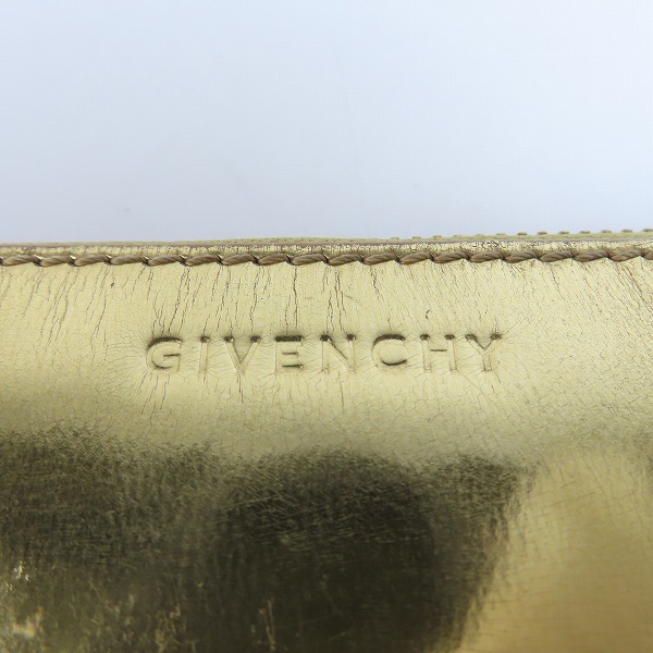 実際に弊社で買取させて頂いたGIVENCHY/ジバンシィ メタリックゴールド 長財布/ウォレットの画像 3枚目
