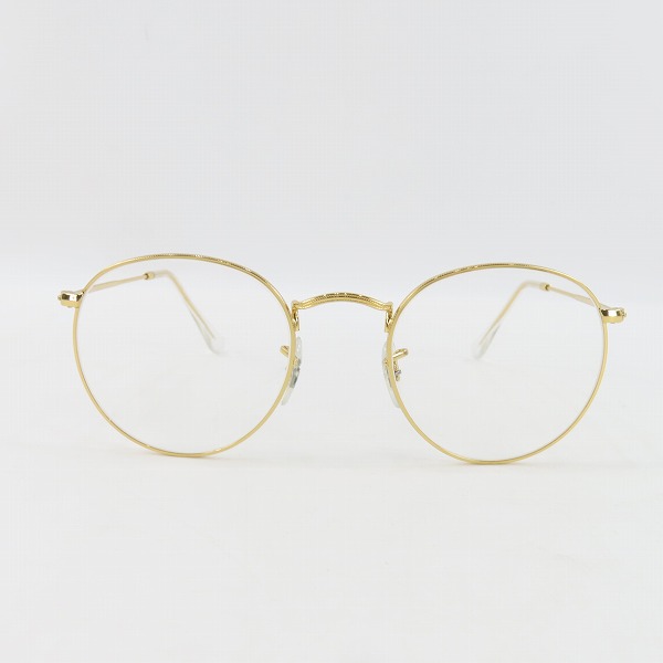 実際に弊社で買取させて頂いたRay-Ban/レイバン ROUND METAL ラウンドメタル 度入り眼鏡/メガネフレーム/サングラスレンズ付き RB3447 9196/31の画像 1枚目